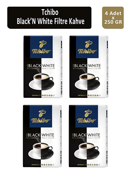 Tchibo Black'N White Filtre Kahve 250 gr x 4 Adet