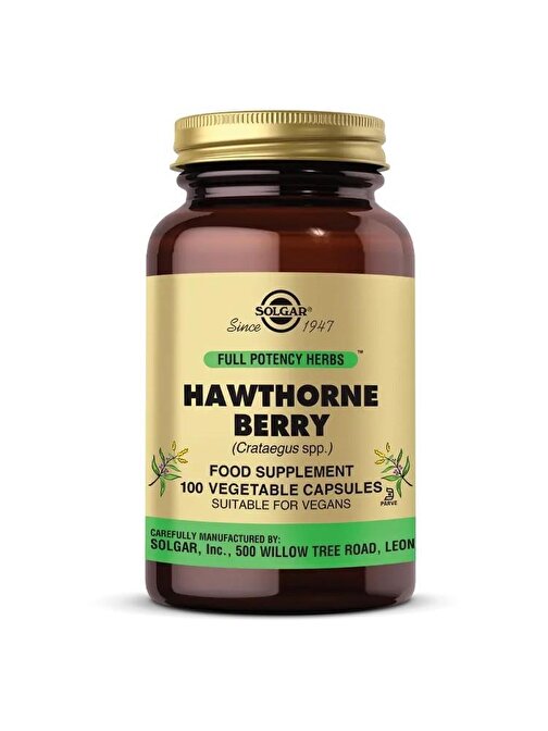 Solgar Hawthorne Berry 100 Kapsül