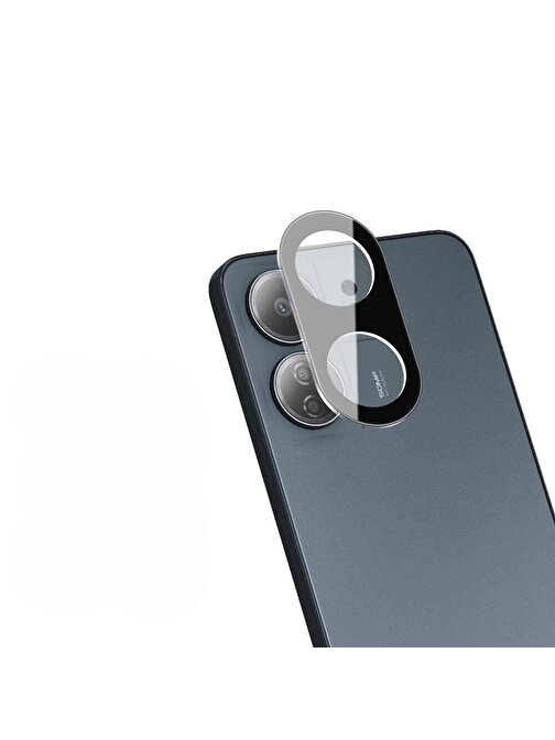 Gpack Xiaomi Redmi 13C Kamera Lens Koruyucu 3D Cam Siyah