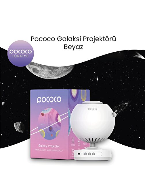 Pococo Galaxy Lite Projektör Beyaz (Pococo Türkiye)