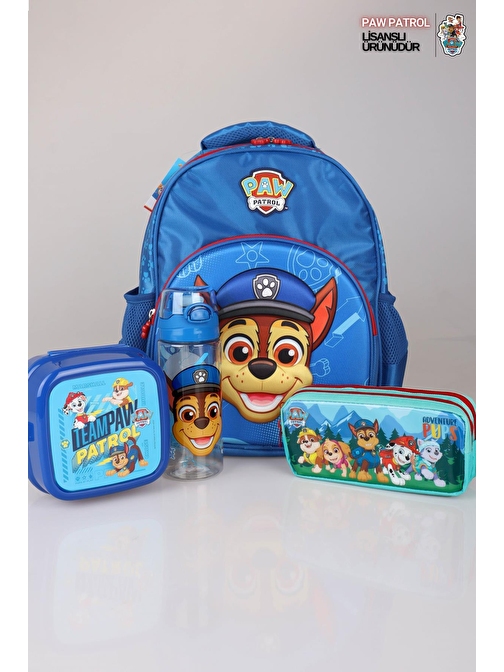  YENİ SEZON LİSANSLI PAW PATROL OKULDA MACERA KOLEKSİYONU İLKOKUL ÇANTASI,KALEM ÇANTASI,MATARA VE BESLENME KABI OKUL SETİ