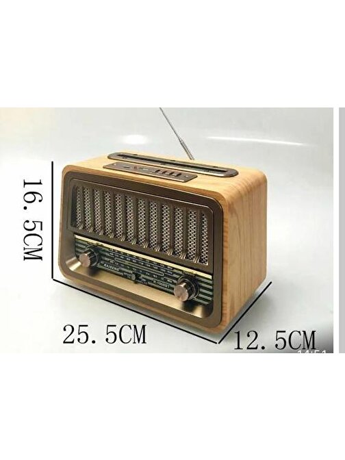 Everton Rt-833 radyo-TF card-usb-Kumandalı Nostaljik Radyo