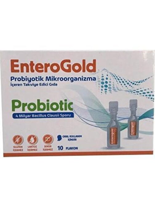 Enterogold Yetişkin Probiotic 4 Milyar 10 Flakon