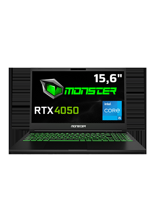 Monster Abra A5 V20.3.2 NVIDIA GeForce RTX4050 Intel Core i7-13700H 32 GB RAM 1 TB SSD 15.6 inç Full HD Freedos Oyuncu Dizüstü Bilgisayarı