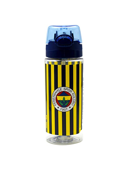 Fenerbahçe Çubuk Desenli Plastik Matara 500 ml Lacivert (24791)