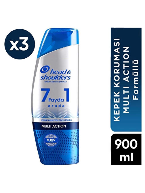 Head & Shoulders 7 Fayda 1 Arada Şampuan Multi Action 300 Ml x 3 Adet