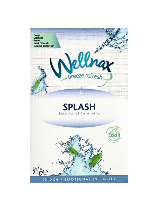 Wellnax breeze refresh Dolap Ve Çekmece Kokusu Splash Etkisi Kesesi 