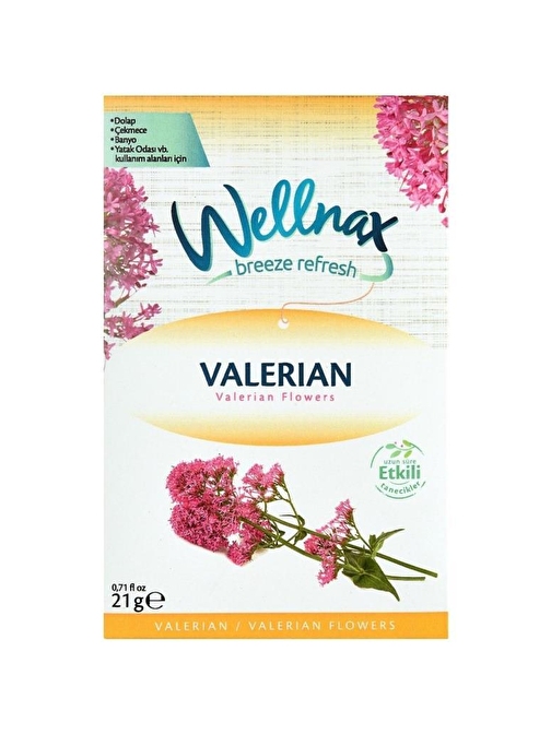 Wellnax breeze refresh Dolap Ve Çekmece Kokusu Valerian Çiçeği Kesesi 