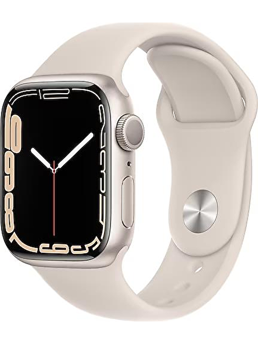 Apple Watch Series 7 Starlight Aluminum 41MM Yenilenmiş A Kalite (12 Ay Garantili) A2473