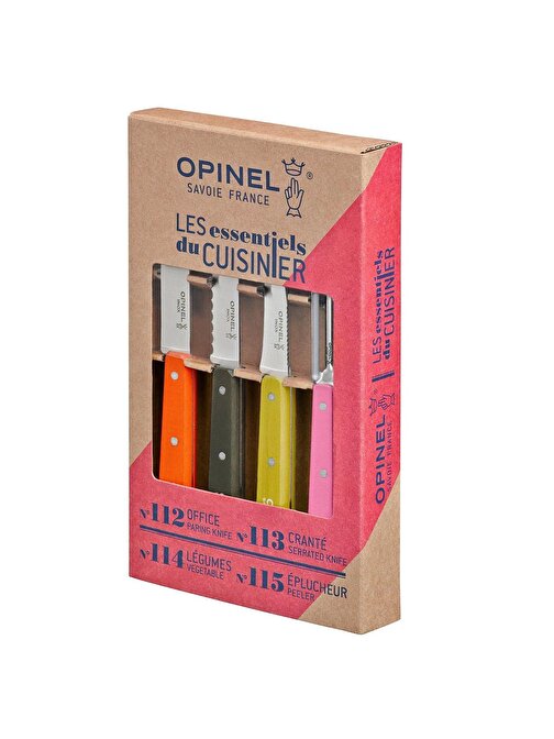 Opinel OP-001452 Essential Küçük Mutfak Bıçağı Seti Renkli