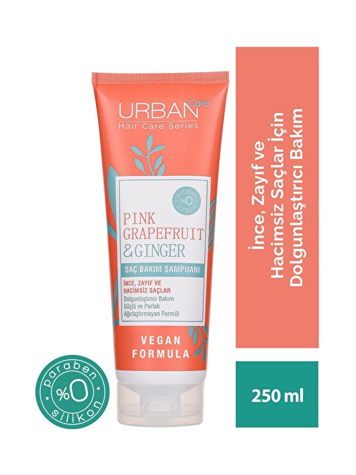 URBAN Care Pink Grapefruit & Ginger Saç Bakım Şampuanı 250 ml