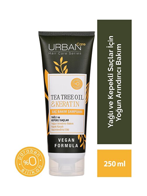 URBAN Care Tea Tree Oil & Keratin Saç Bakım Şampuanı 250 ml