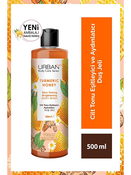 Turmeric Honey Cilt Tonu Esitleyici ve Aydınlatıcı Duş Jeli 500 ml-vegan
