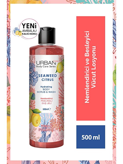 Seaweed Citrus Nemlendirici ve Besleyici Peelingli Duş Jeli 500 ml-Vegan