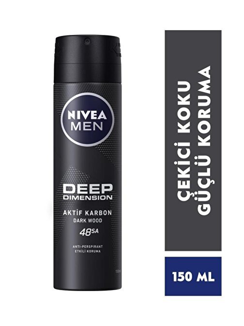 Nivea Men Deep Dimension Sprey Deodorant Erkek 150 Ml