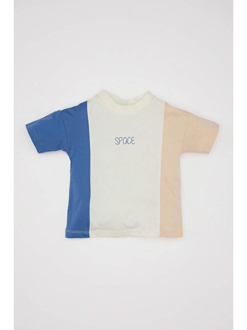 Erkek Bebek Renk Bloklu Kısa Kollu Tişört D1478A524SM
