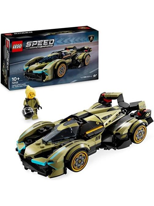 LEGO® Speed Champions Lamborghini Lambo V12 Vision GT Süper Araba 76923 # 10 Yaş ve Üzeri Araç Tutkunları İçin Yaratıcı Oyuncak Yapım Seti (230 Parça)