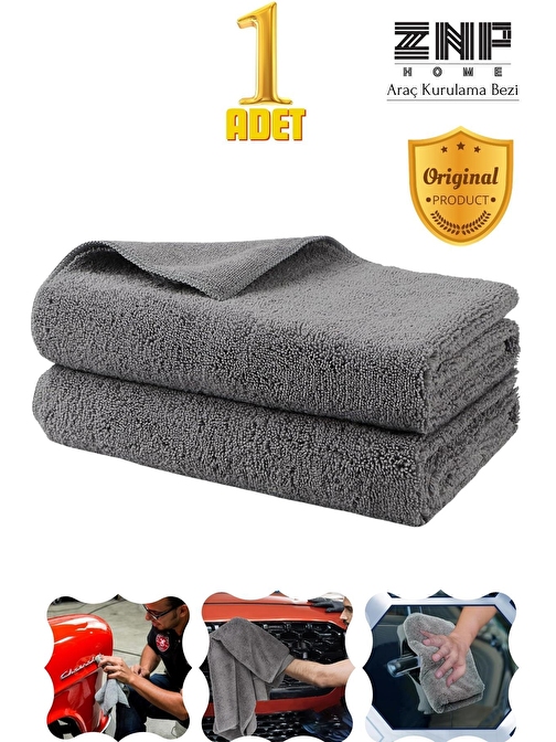 Microfiber Araç Kurulama Bezi Ekstra Su Emici Oto Tank Bezi 50x60 Cm