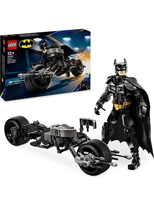 LEGO® DC Batman#: Batman Yapım Figürü ve Bat-Pod Motosiklet 76273 - 12 Yaş ve Üzeri Süper Kahraman Sevenler için Kara Şövalye Süper Kahraman Model Yapım Seti (713 Parça)
