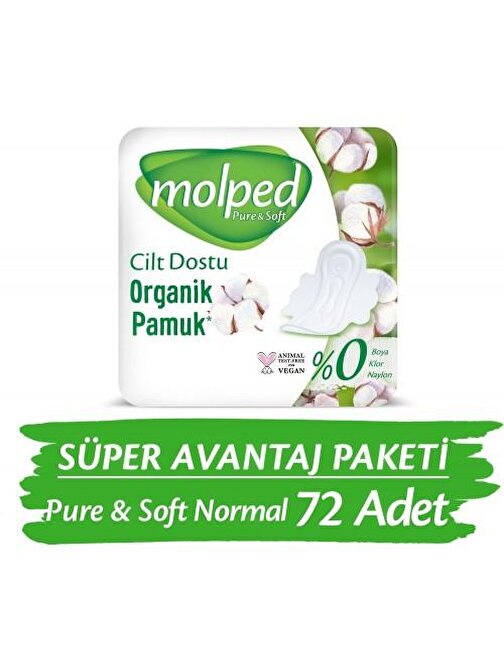 Molped Pure & Soft Normal Süper Ekonomik Ped 24 lü x 3 Adet