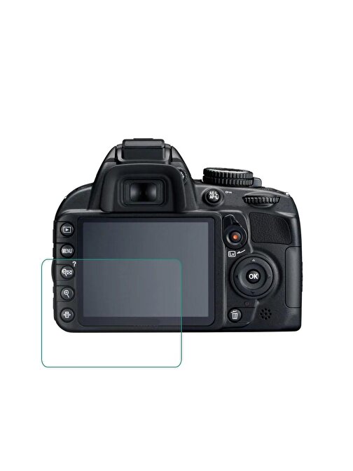 ScHitec Nikon D3000 İle Uyumlu Darbe Emici Kamera Ekran Koruyucu Kaplama