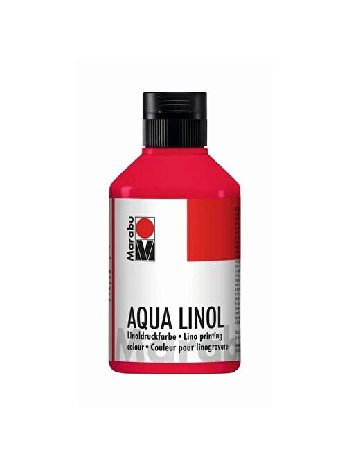 Marabu Aqua Linol Baskı Boyası Carmine Red 250 ml