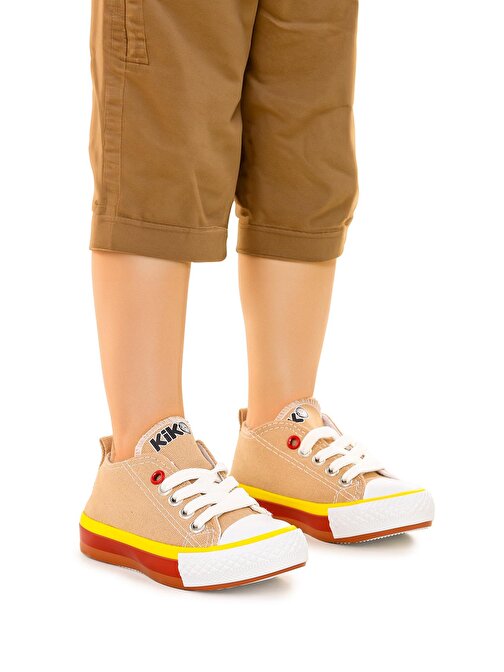 Kiko Kids Tinna Bağcıklı Erkek Bebek Keten Spor Ayakkabı