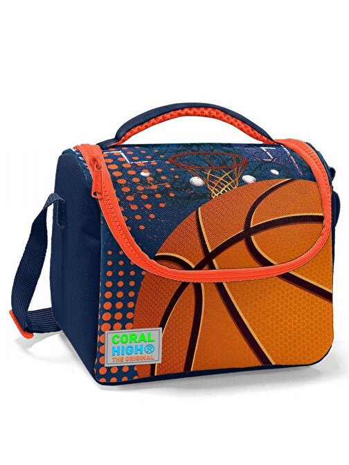 Coral High Turuncu Lacivert Basketbol Isı Yalıtımlı Beslenme Çantası - Erkek Çocuk