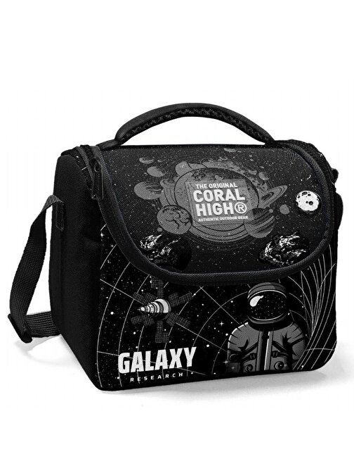 Coral High Siyah Galaxy Isı Yalıtımlı Beslenme Çantası - Kız Çocuk