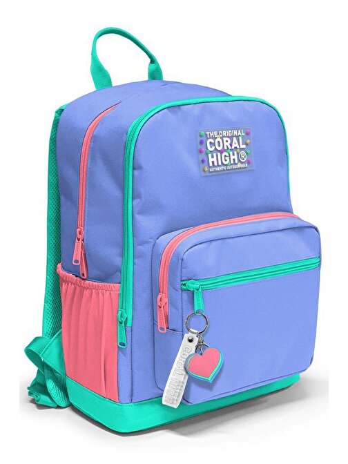Coral High Dört Bölmeli Derin Mavi Ortaokul Çantası - Erkek Çocuk