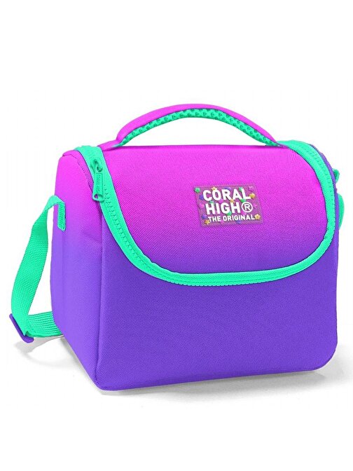Coral High Pembe Mor Renk Geçişli Isı Yalıtımlı Beslenme Çantası - Kız Çocuk
