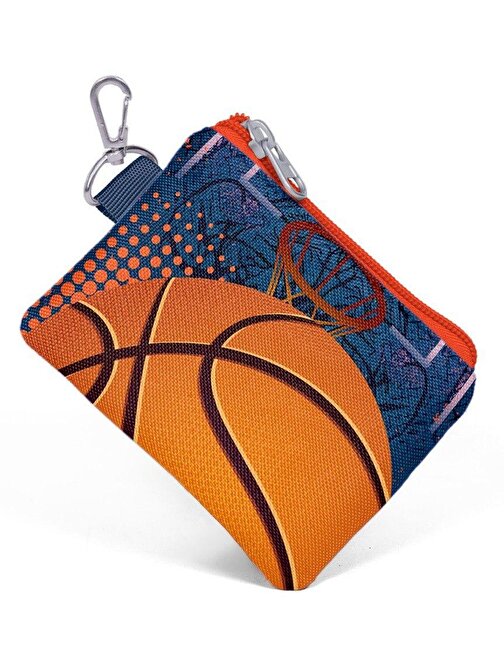 Coral High Turuncu Lacivert Basketbol Bozuk Para Cüzdanı - Erkek Çocuk