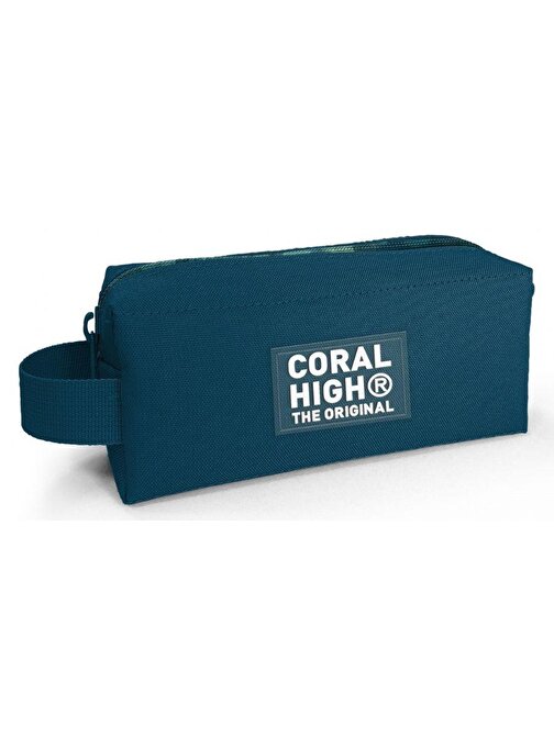 Coral High Nefti Kamuflaj Tek Bölmeli Kalemlik - Kız Çocuk Kalem Çantası