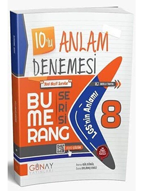 8. Sınıf Bumerang Serisi 10 lu Anlam Denemeleri Günay Yayınları