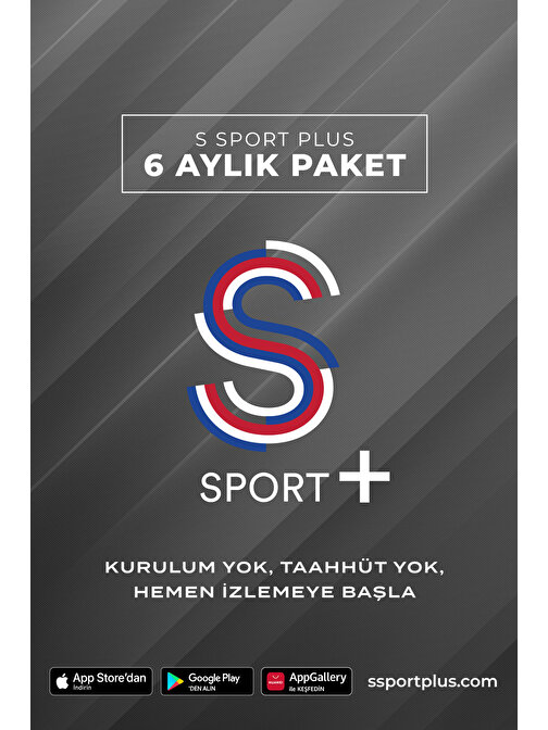 S Sport Plus 6 Aylık Paket