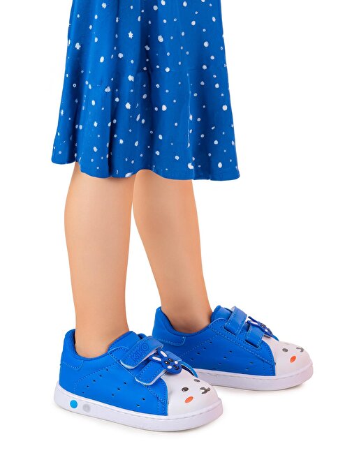 Kiko Kids Bart Cırtlı Işıklı Kız Bebek Spor Ayakkabı
