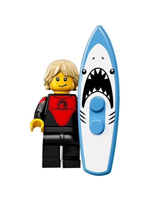 Lego Minifigür - Seri 17 - 71018 - 1 Professional Surfer