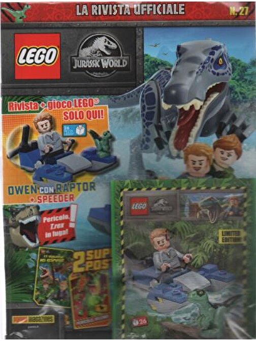 Lego Jurassic World Dergi- Minifigure - İtalyanca