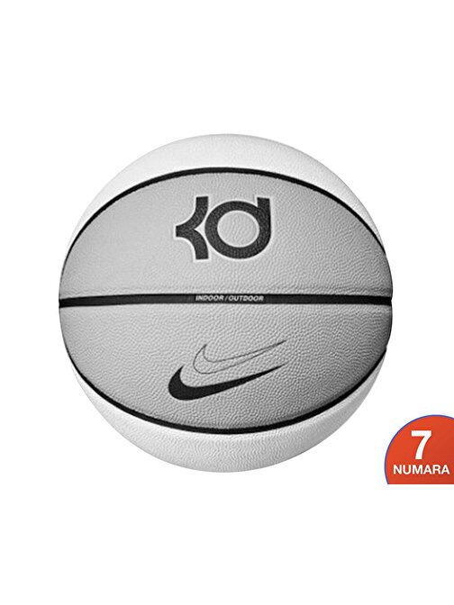 Nike All Court 8P K Durant Deflated Basketbol Topu N1007111113 Beyaz