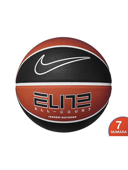 Nike Elite All Court 8P 2.0 Deflated Basketbol Topu N1004088811 Siyah