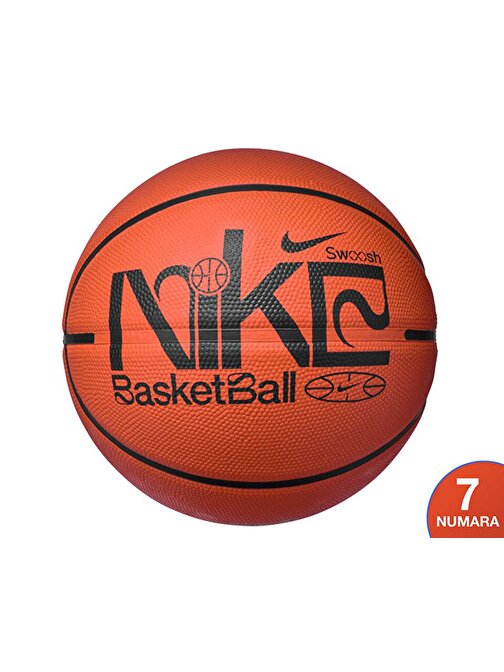 Nike Everday Playground 8P Graphic Deflated Basketbol Topu N1004371810 Turuncu