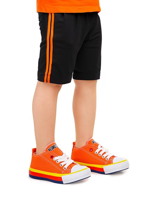 Kiko Kids Tinna Bağcıklı Erkek Bebek Keten Spor Ayakkabı