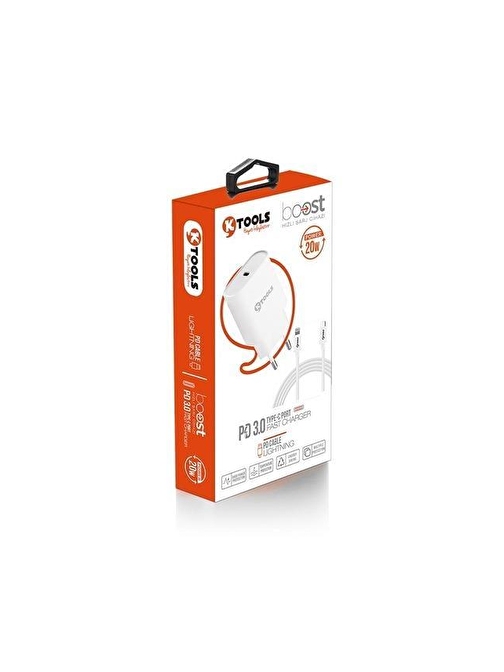 Ktools Boost Pd Travel 20W  Usb Lightning Seyahat Şarj Aleti