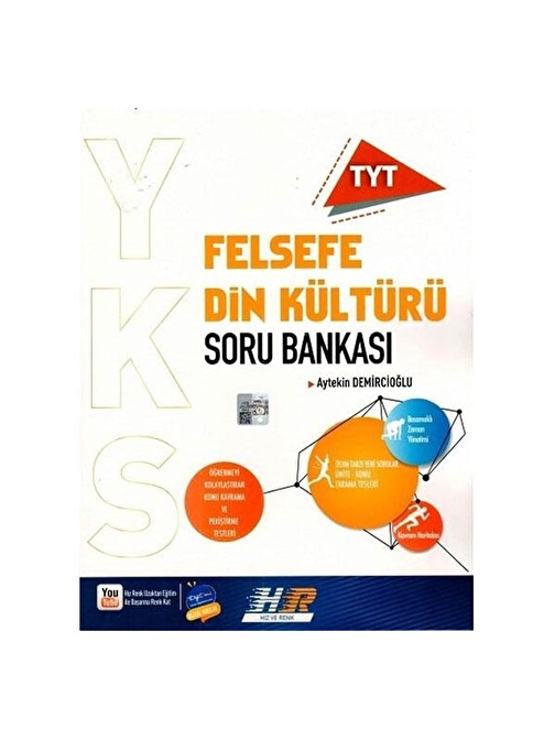 TYT Felsefe Din Kültürü Soru Bankası Hız ve Renk Yayınları