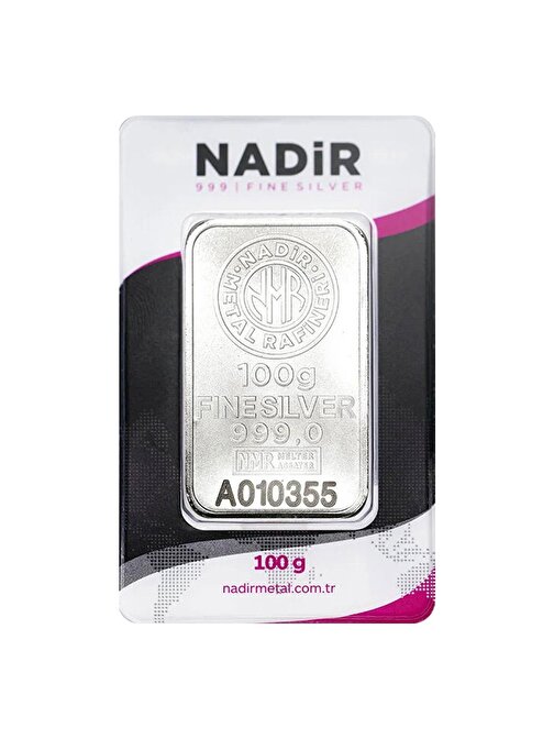 NadirGold 100 Gr Gümüş Külçe