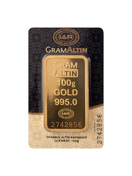 100 gr 24 Ayar İAR Gram Altın