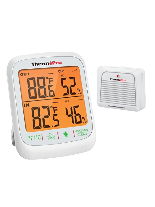 ThermoPro TP260B Mini Iç Mekan Dijital Sıcaklık ve Nem Ölçer Termometre