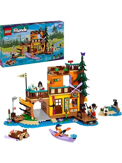 LEGO® Friends Macera Kampı Su Sporları 42626 - 7 Yaş ve Üzeri Çocuklar için Ayı Figürü İçeren Yaratıcı Oyuncak Yapım Seti (628 Parça)