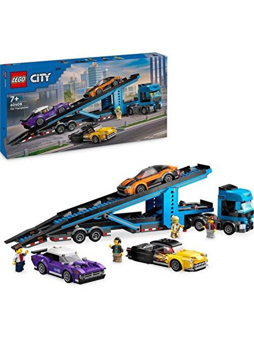 LEGO® City Spor Arabalı Araç Taşıma Kamyonu 60408 (998 Parça)