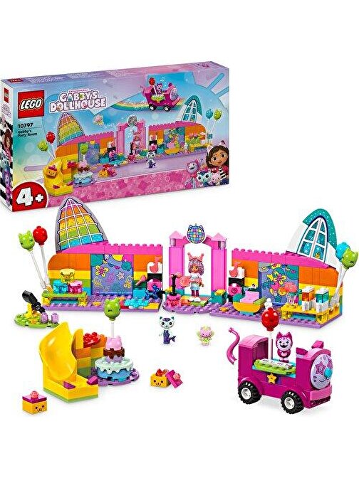 LEGO® 4+ Gabby#s Dollhouse Gabby'nin Parti Odası 10797 (252 Parça)